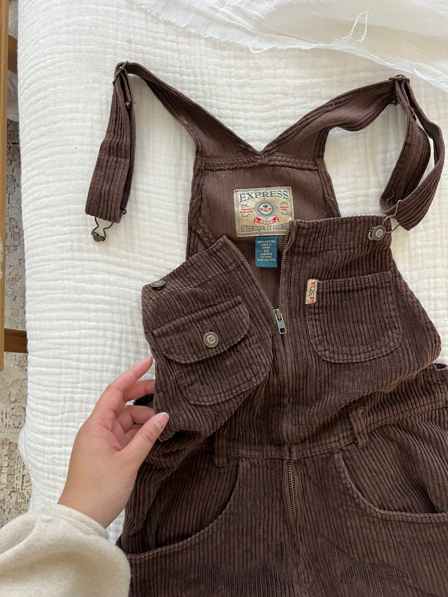 ジャケット・アウター OLD Chaps corduroy coveralls Slouchy Straight Button-Fly Corduroy Workwear Overalls | Old